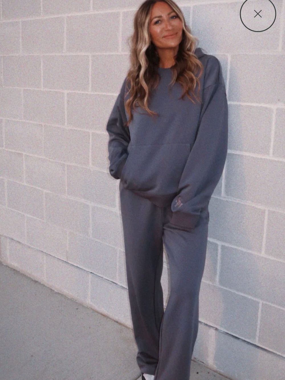 Hill X Sarah Slate Blue hoodie